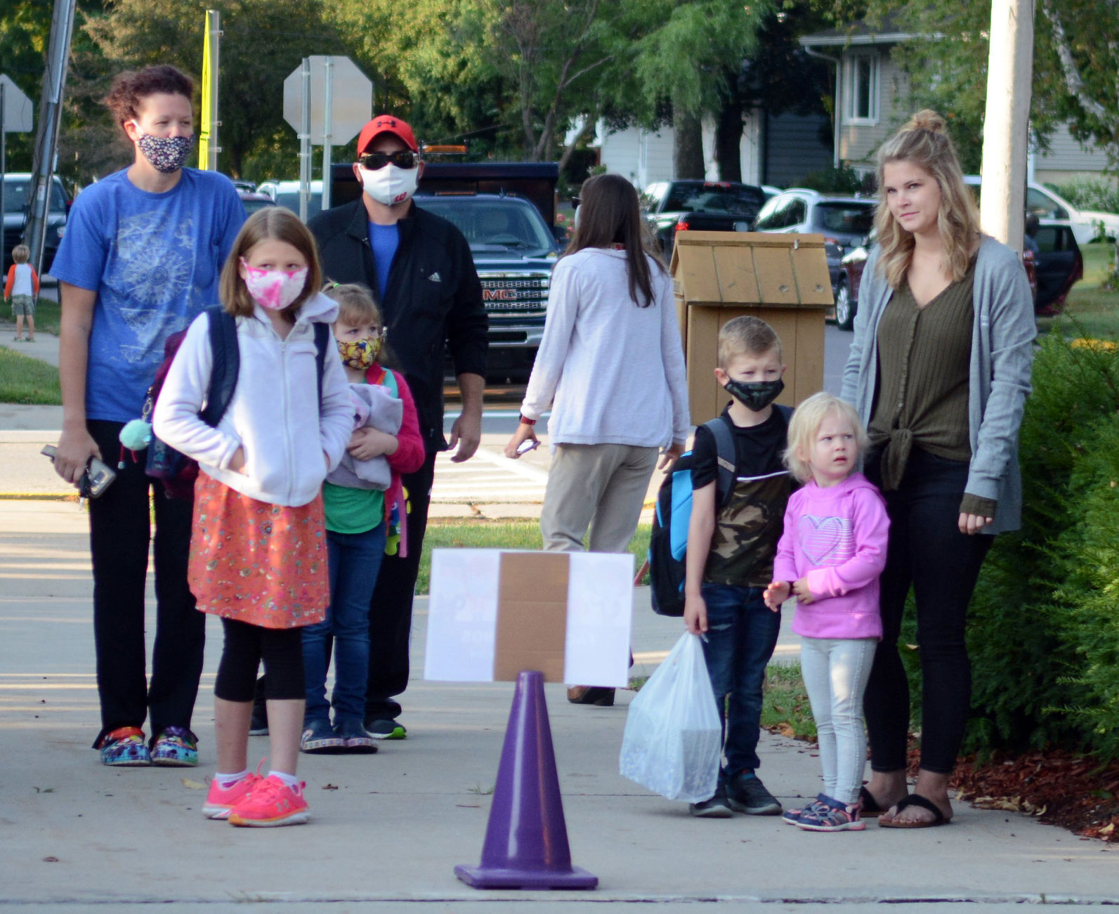 First day of school 2020 in Baraboo